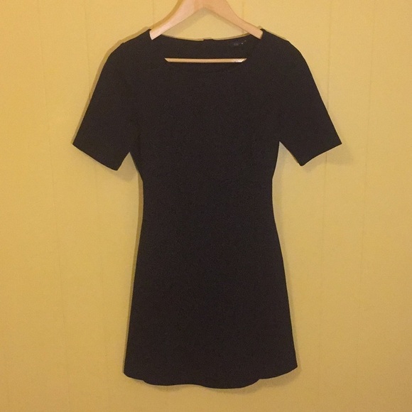 Club Monaco Navy Blue Open Back Shift Dress - Picture 1 of 4